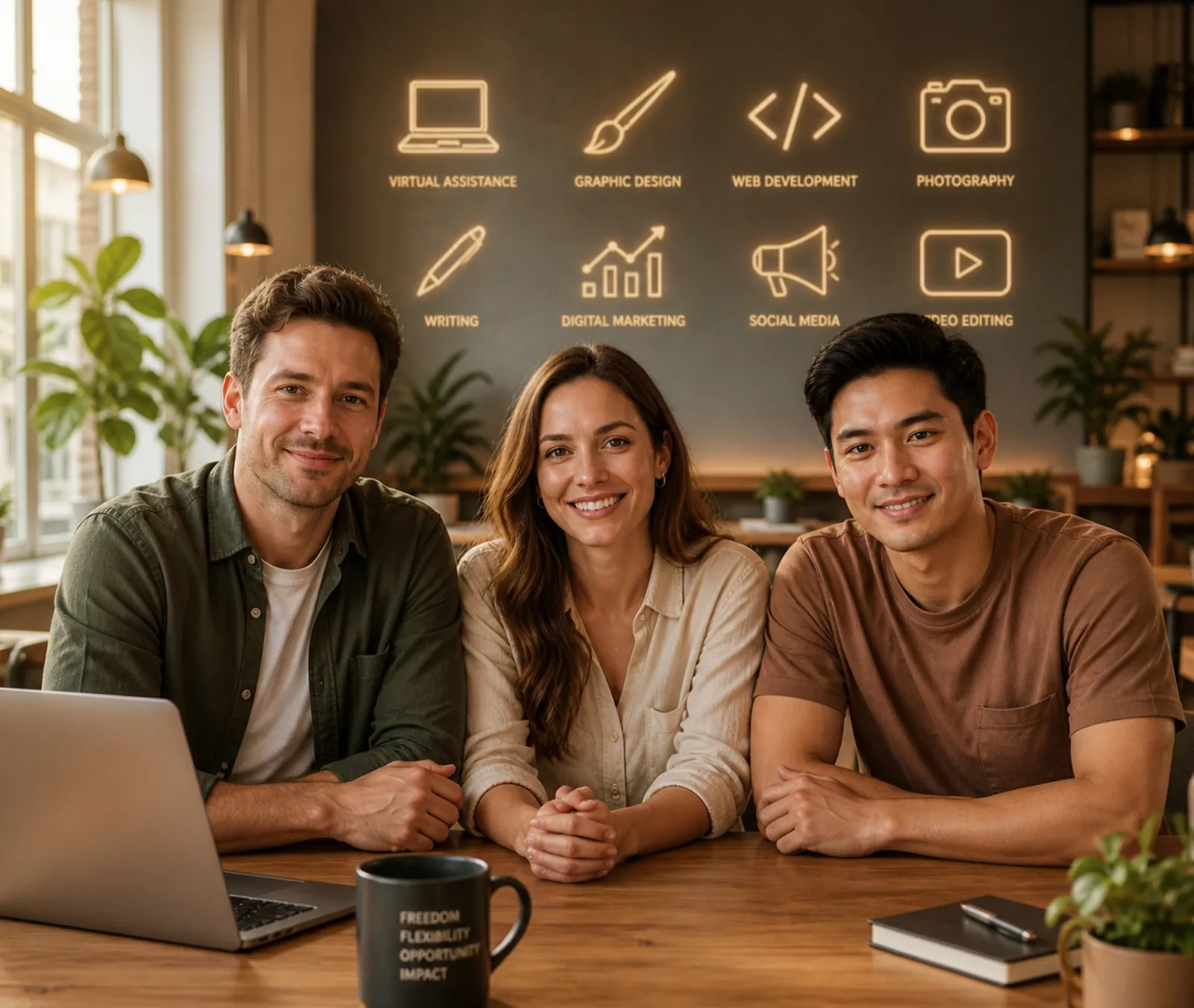 The PinoyFreelance.PH team — Neil Locke, Natalie Locke, and Norman Galanza