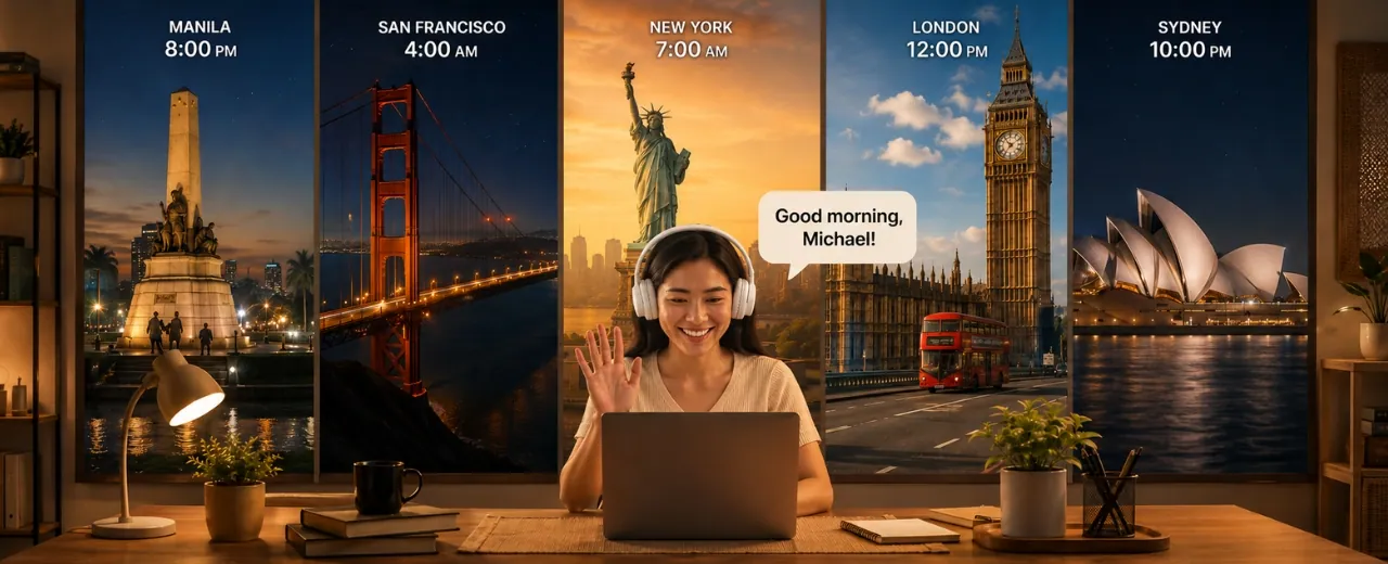 Pinoy freelancer time zone guide — paano mag-work sa iba't ibang time zone para sa foreign clients