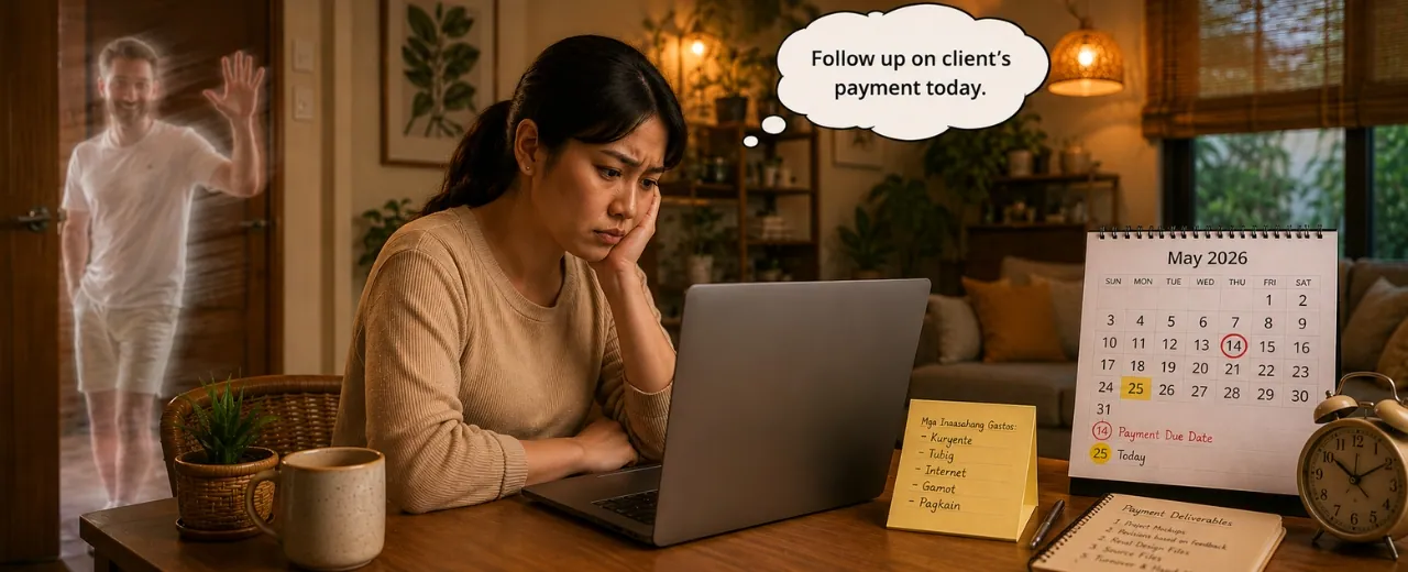 Pinoy freelancer na nag-fofollow up sa late-paying client — how to deal with unpaid invoices Philippines