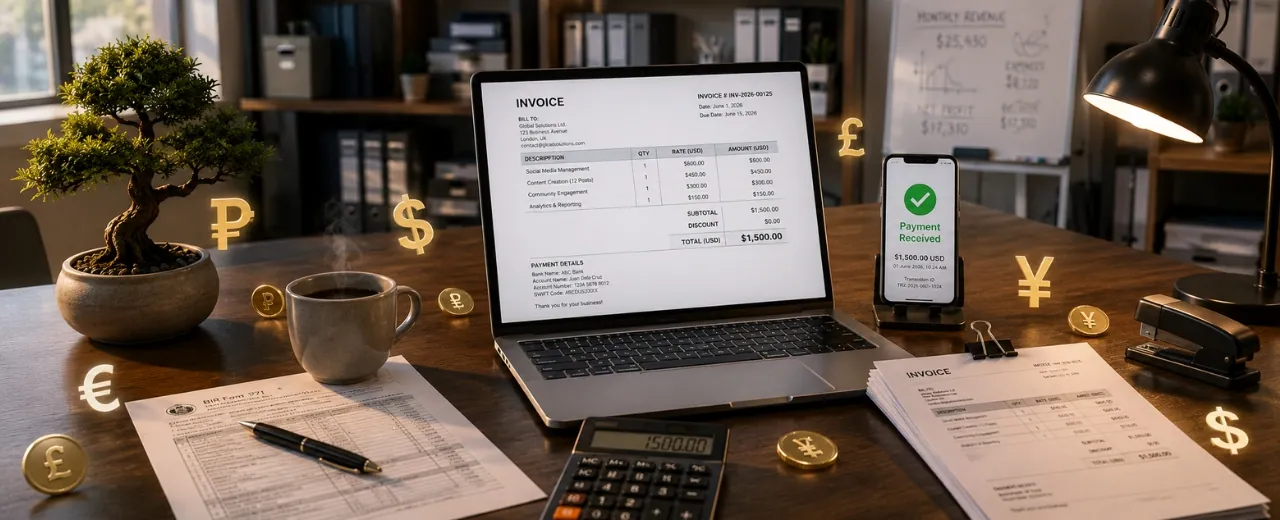 Invoice template for Filipino freelancers — libreng downloadable invoice template PHP at USD para sa Pinoy freelancers