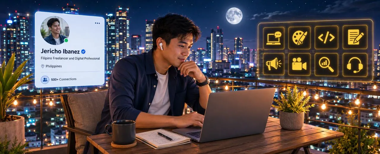 Filipino freelancer na aktibong gumagamit ng LinkedIn para mahanap ang international clients at mapalakas ang kanyang personal brand